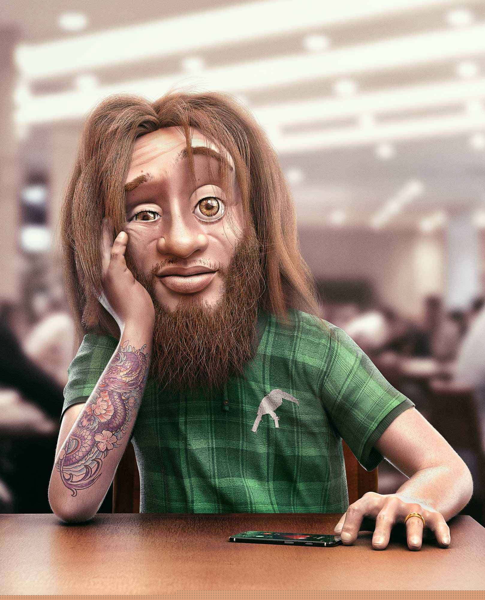 Waiting for my wife to go shopping