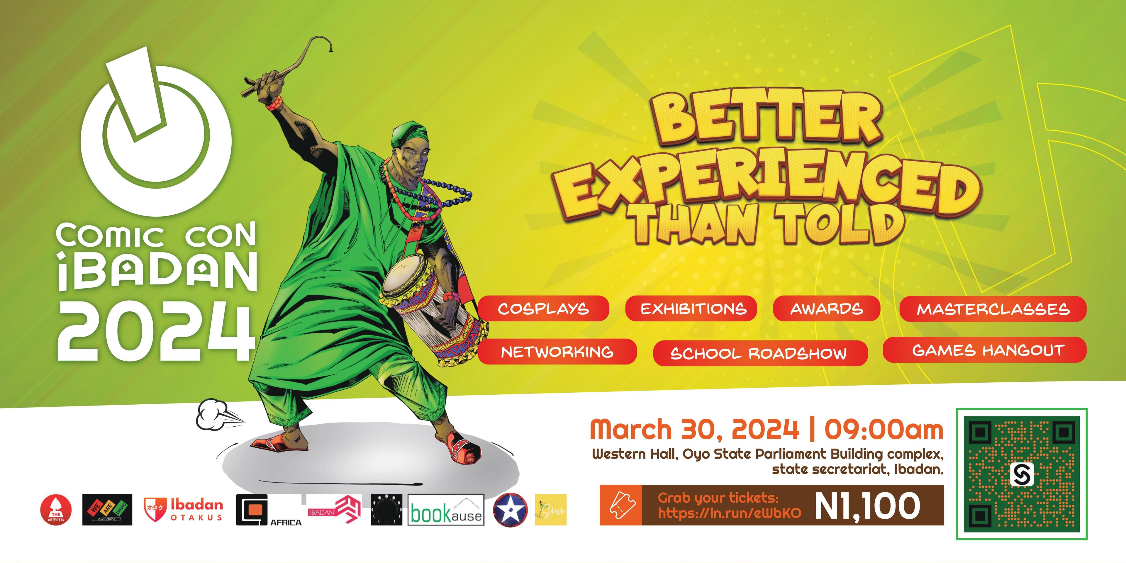 Comic Con Ibadan 2024! Happening on the 3oth of March! Better Experienced Than Told! | CGAfrica
