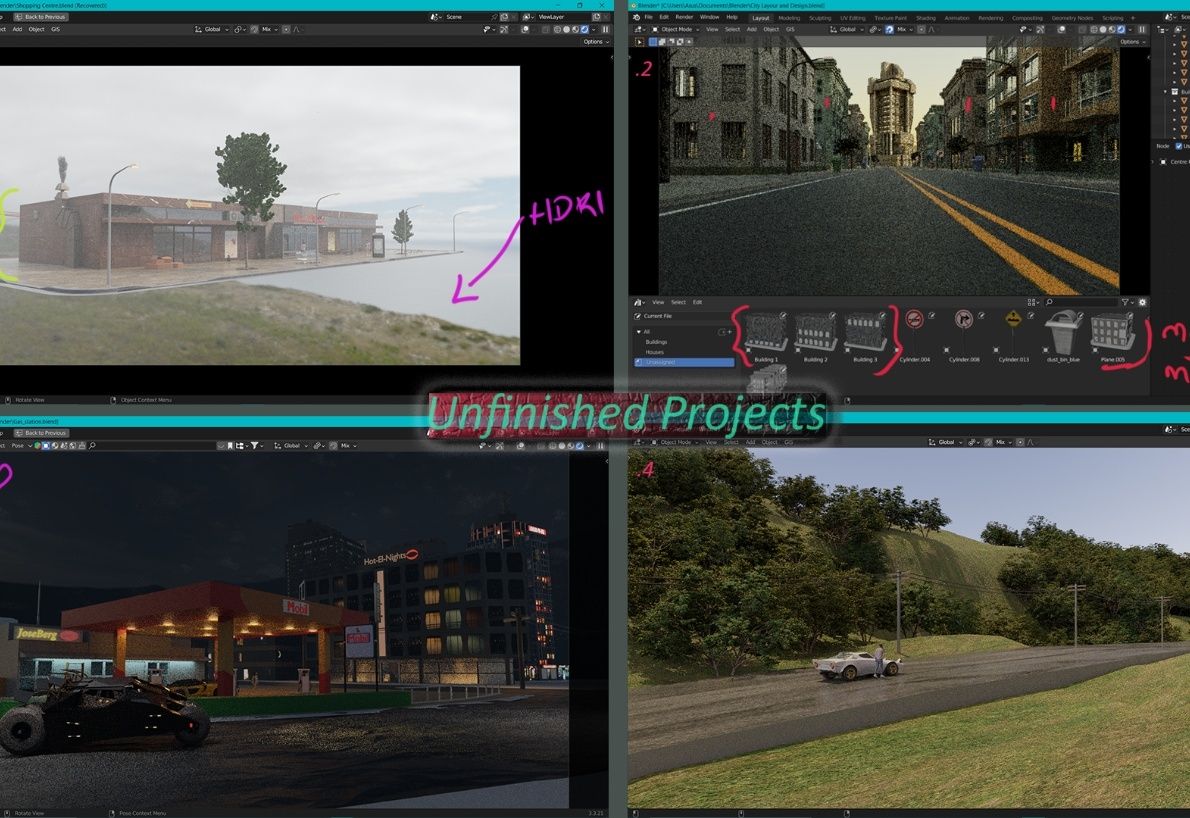 My incomplete projects