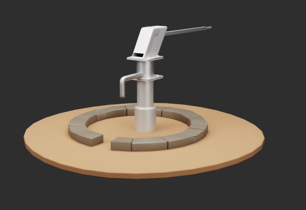 African Village Bore Hole