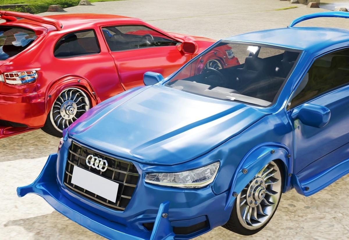Audi A3 Car Model and Sports Body Kit concept